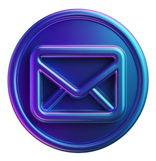 EC newsletter icon 3d illustration